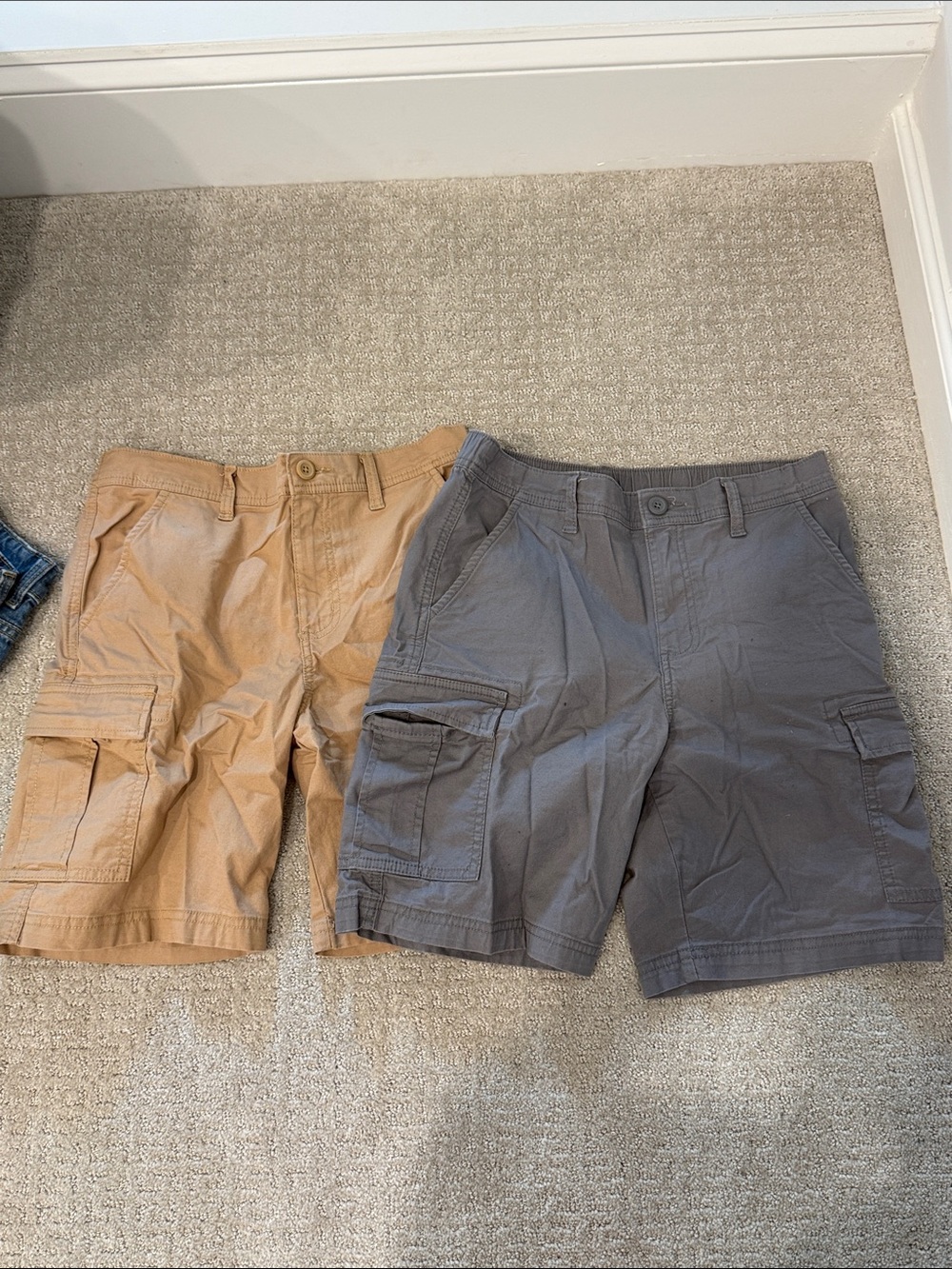art class Boys Cargo Shorts in Tan and Gray XL 14